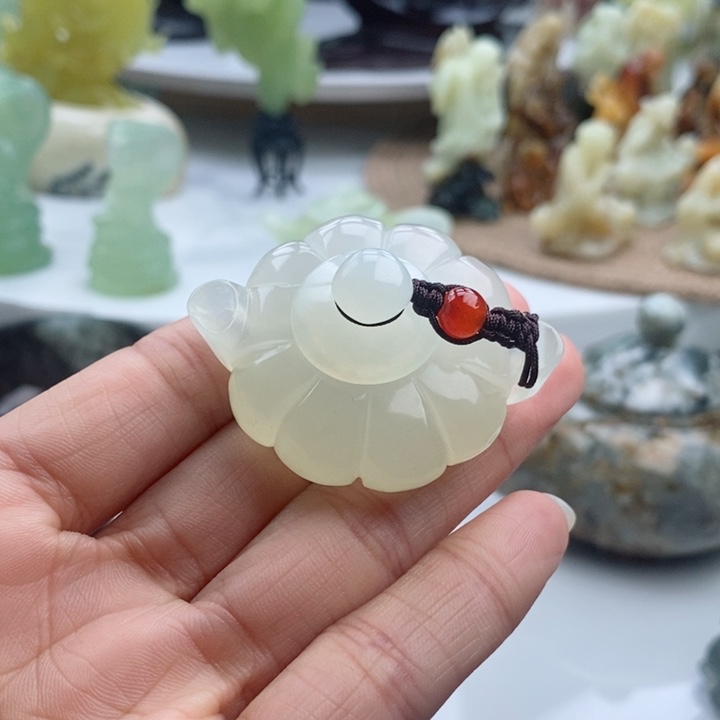 岫玉四大名玉手把壶未镶嵌