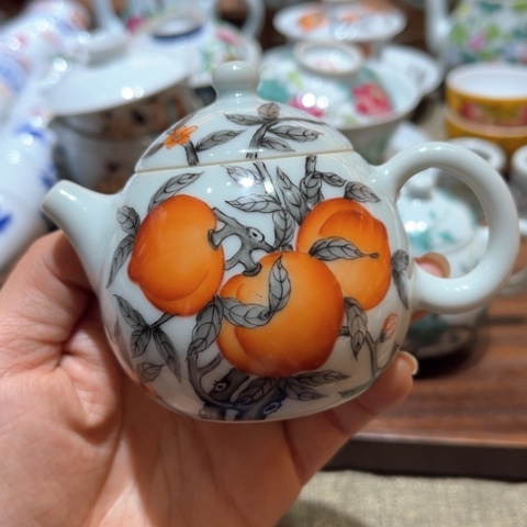 手绘茶杯盖碗陶瓷