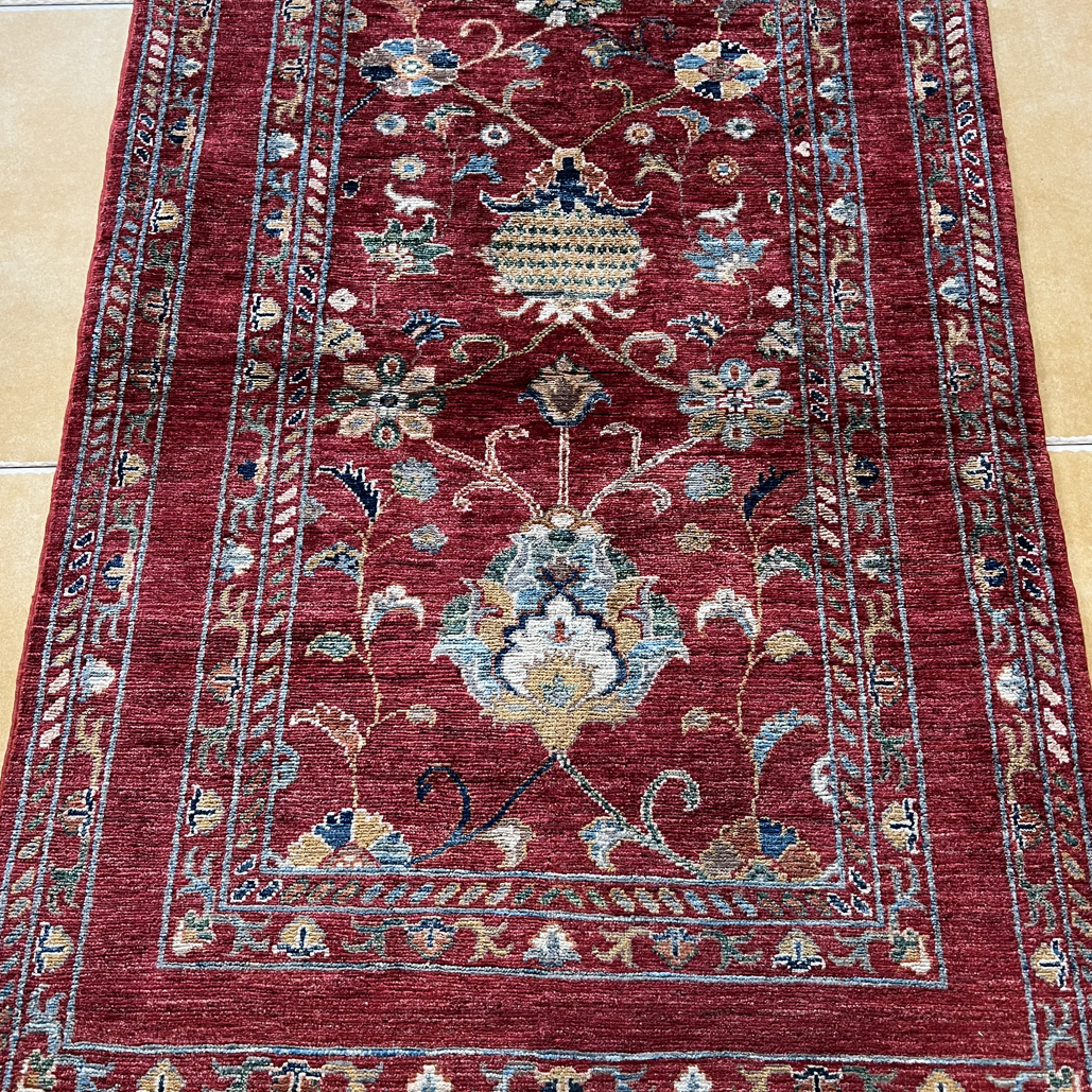 阿富汗手工羊毛地毯101 X152