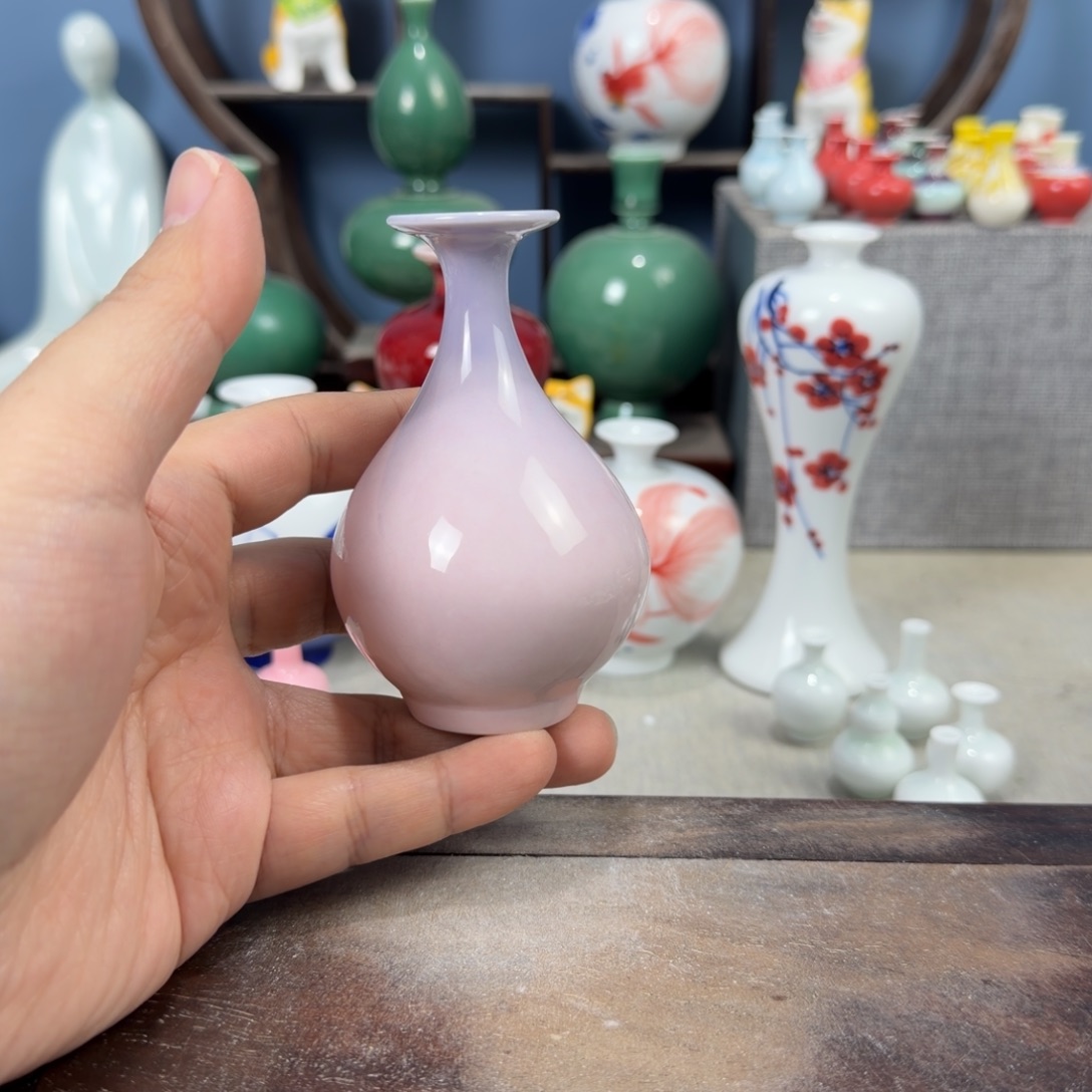陶瓷手工小花器摆件