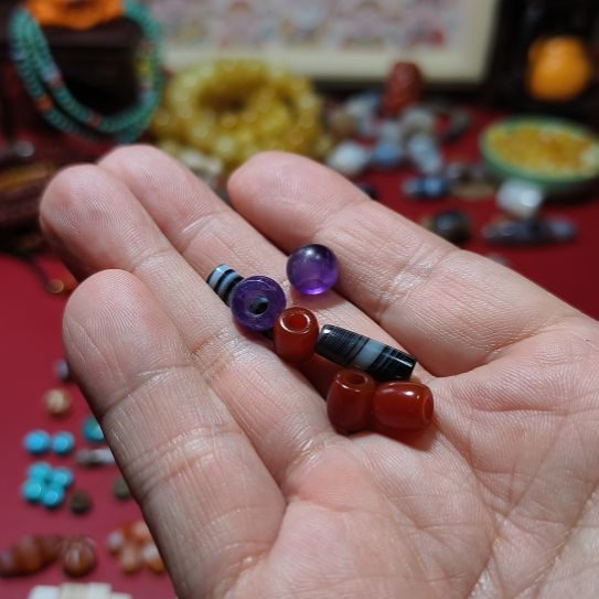 玛瑙/玉髓未镶嵌珠子天然原矿玛瑙