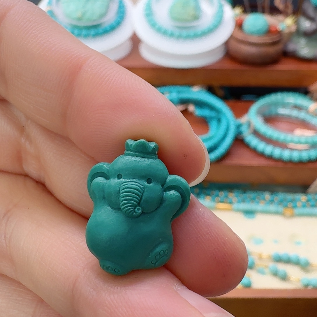 绿松石未镶嵌珠宝半成品