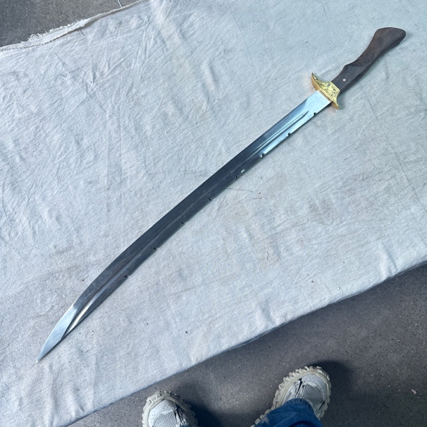 966 龙泉昊天宝剑绣春刀高猛钢皮鞘未开刃