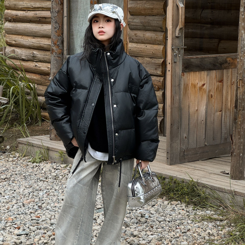 品2024【X】12月15日 男童女童时尚黑色保暖羽绒服8055-