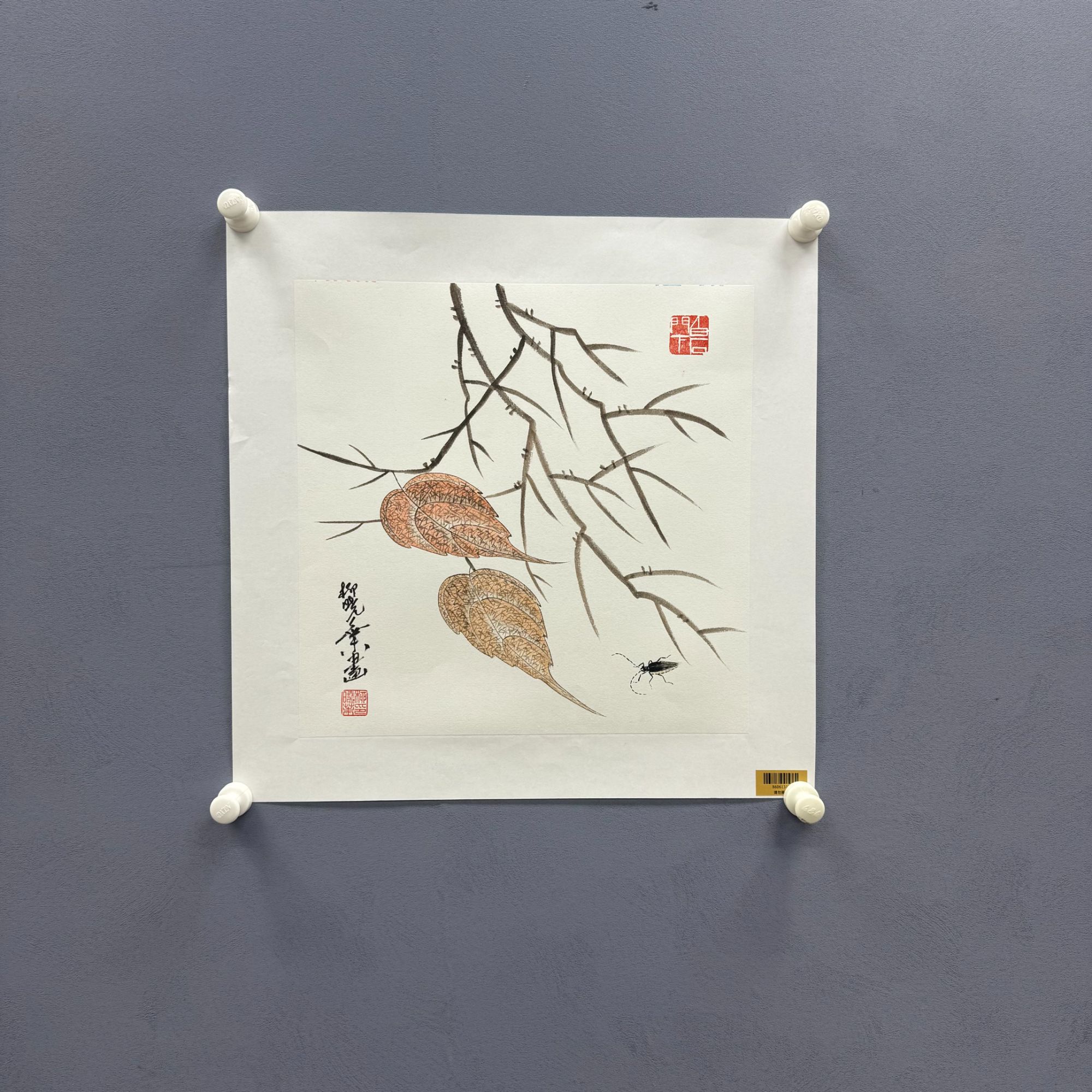 柳晓叶老师国画 1平尺草虫系列