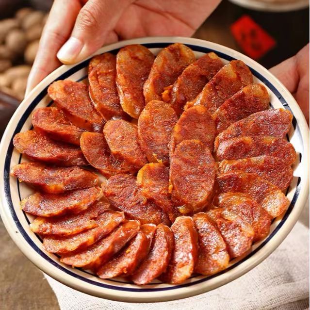 【贝贝专享】四川麻辣香肠腊肉500g装（5根左右）