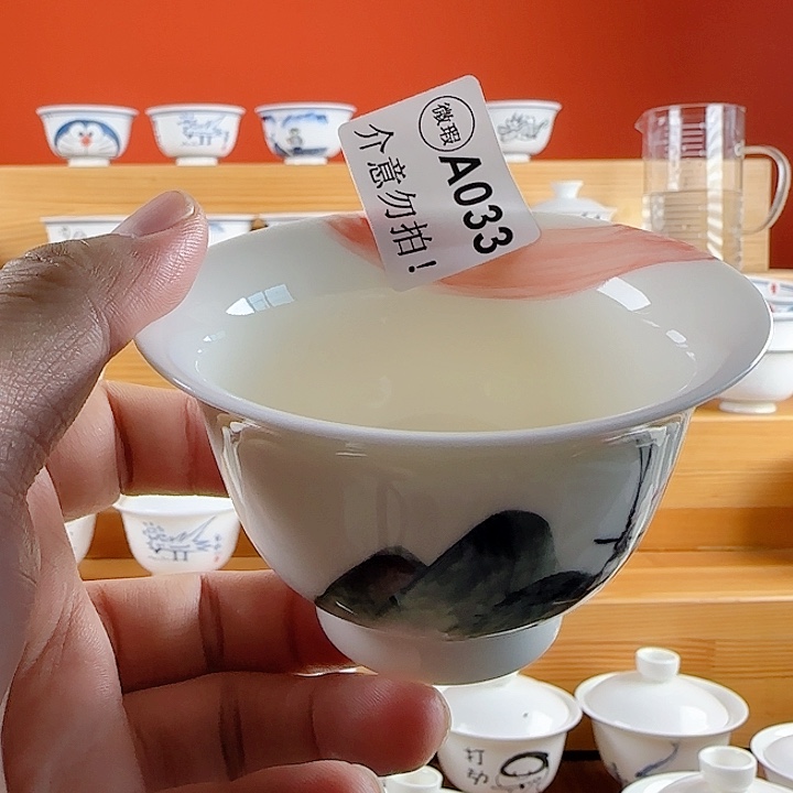 过**年非正品手绘陶瓷茶具