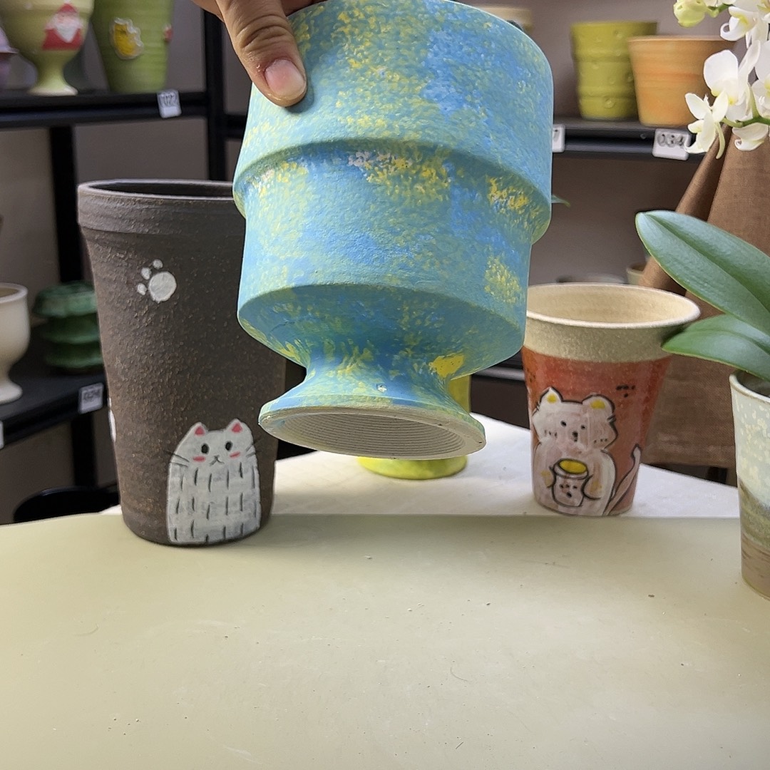 105景德镇陶瓷口11高16微瑕