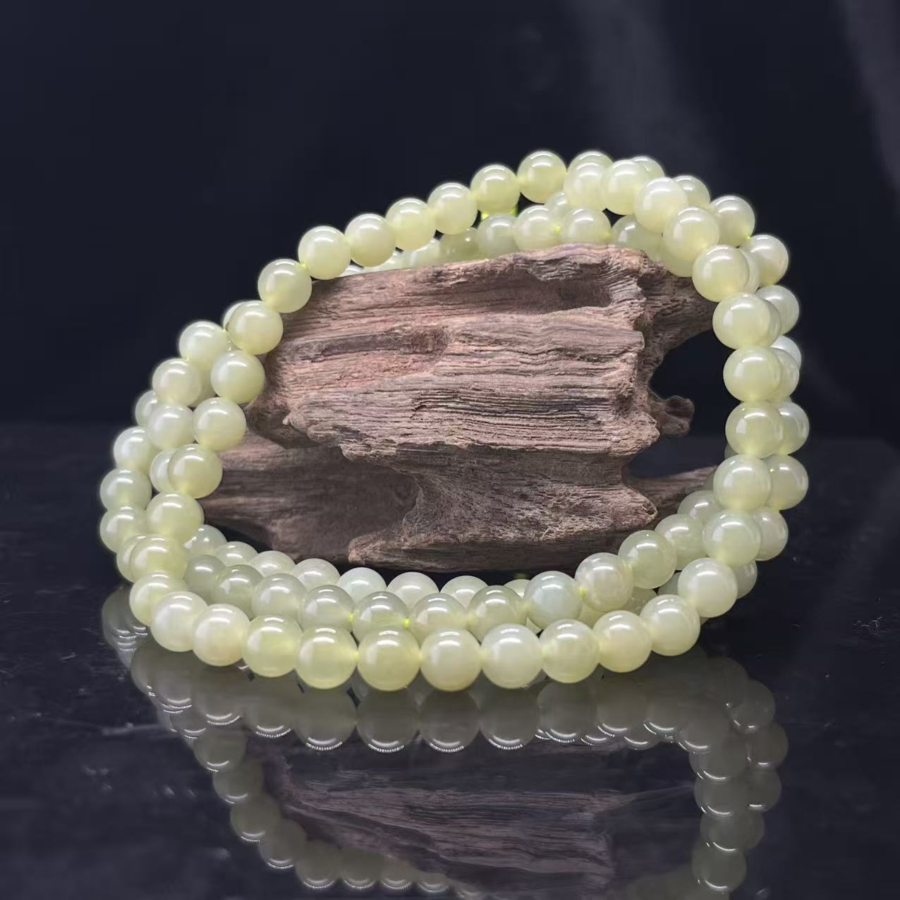 A1742 和田玉珠链 QQ831001