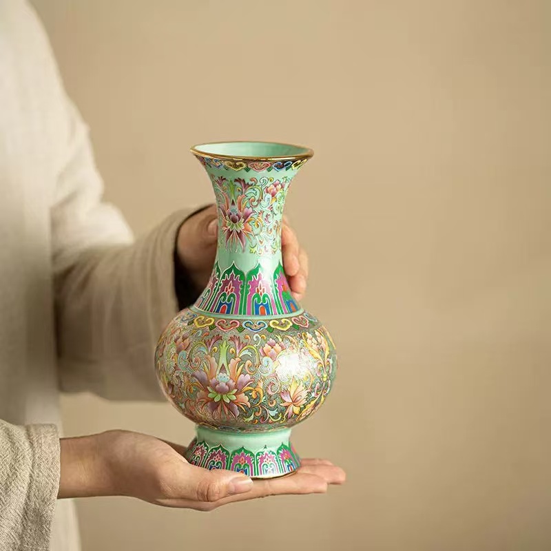 景德镇手工陶瓷新中式客厅装饰花瓶功夫茶具531