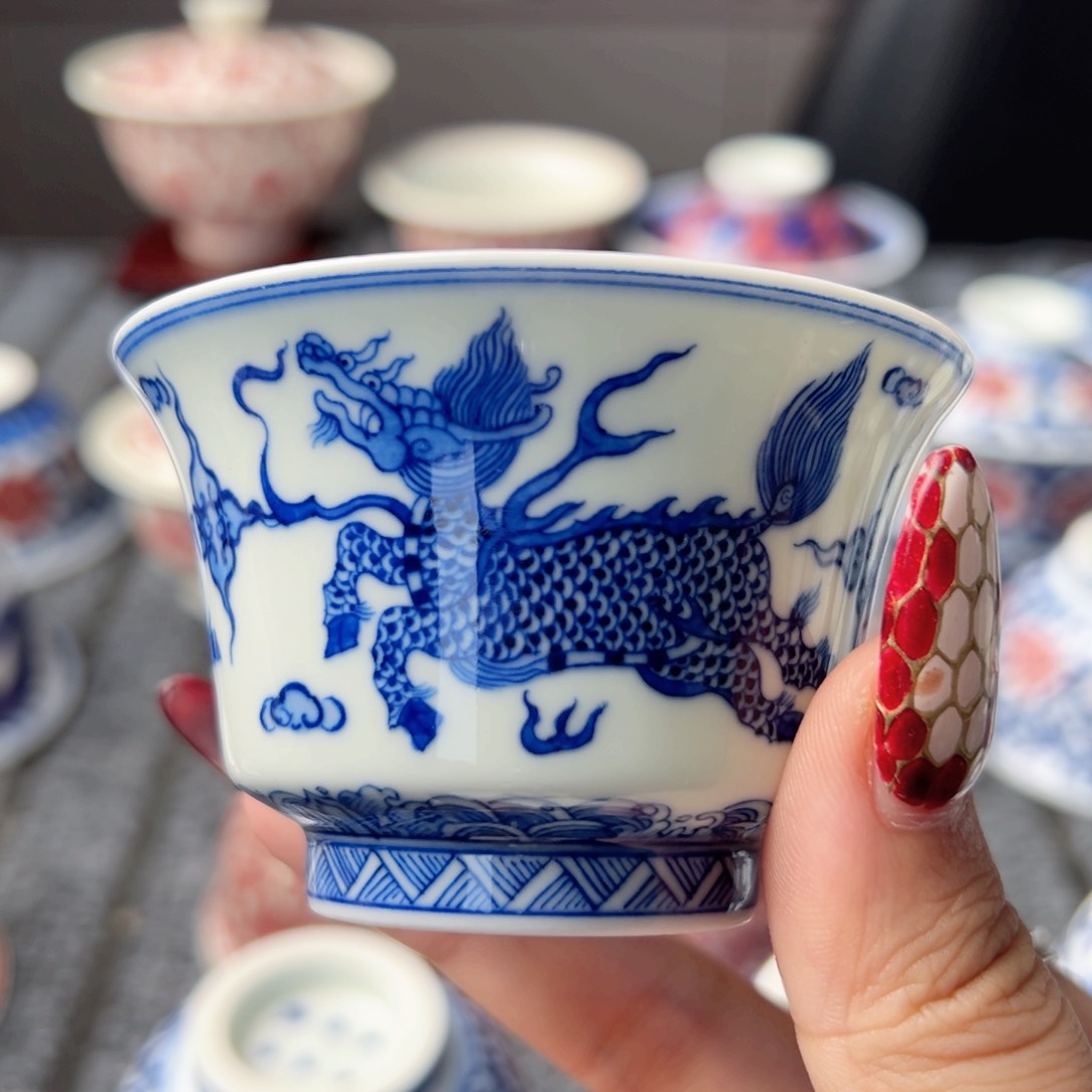 摆件景德镇毛仔柴窑主人杯