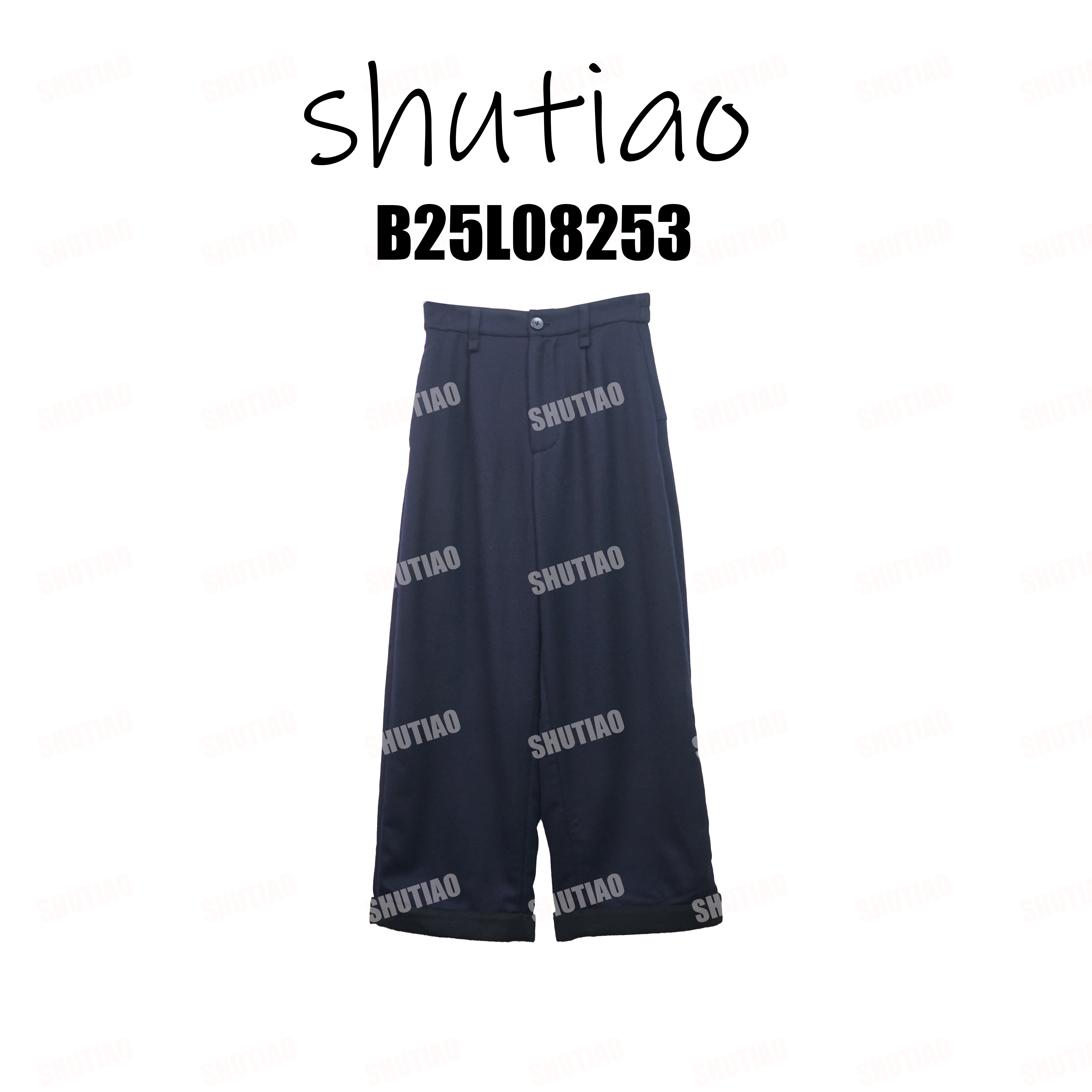 【SHUTIAO】2025冬季：新款小众设计款裤子B25L08253