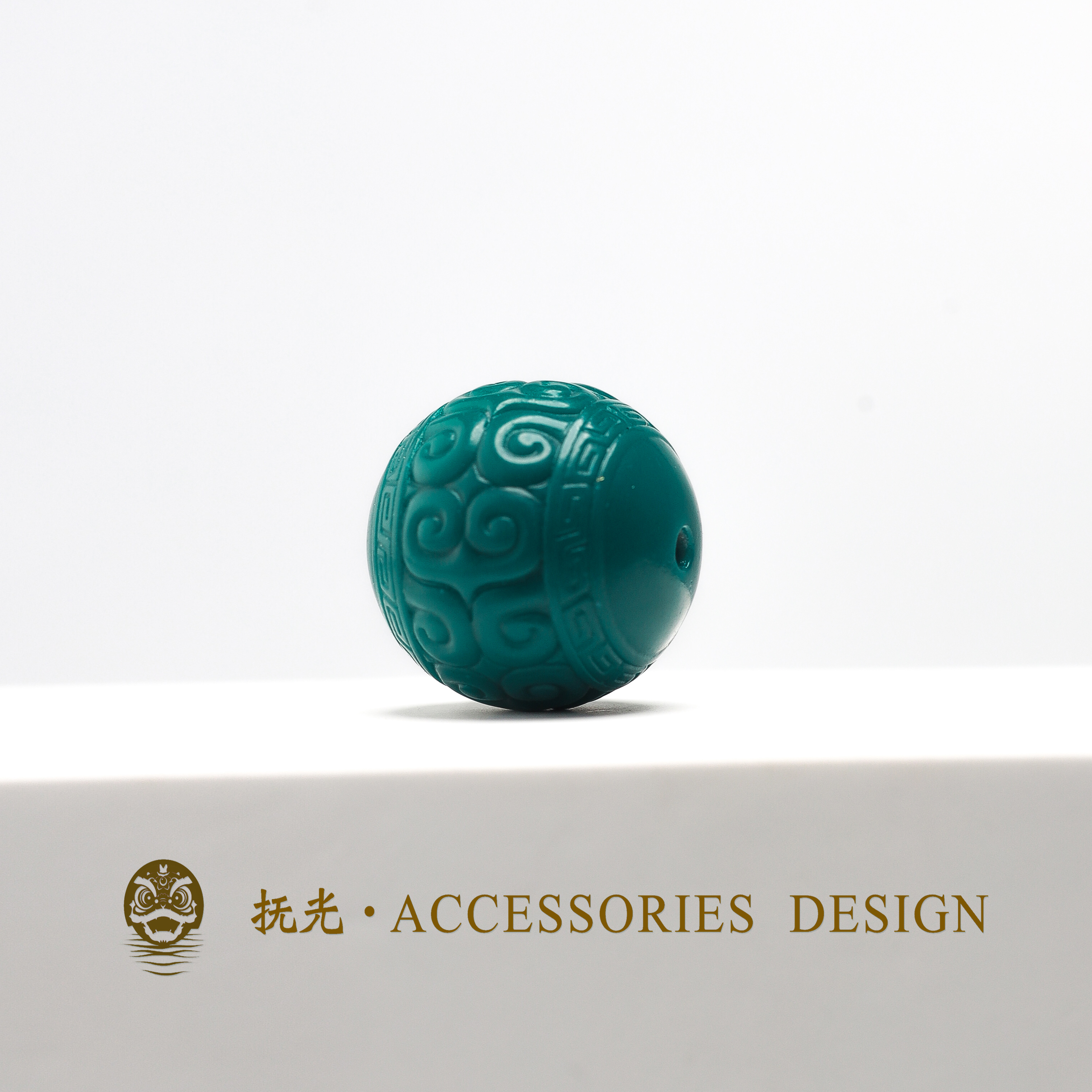 SW专属-回纹珠地狱色配饰文玩手串配珠隔珠散珠单颗