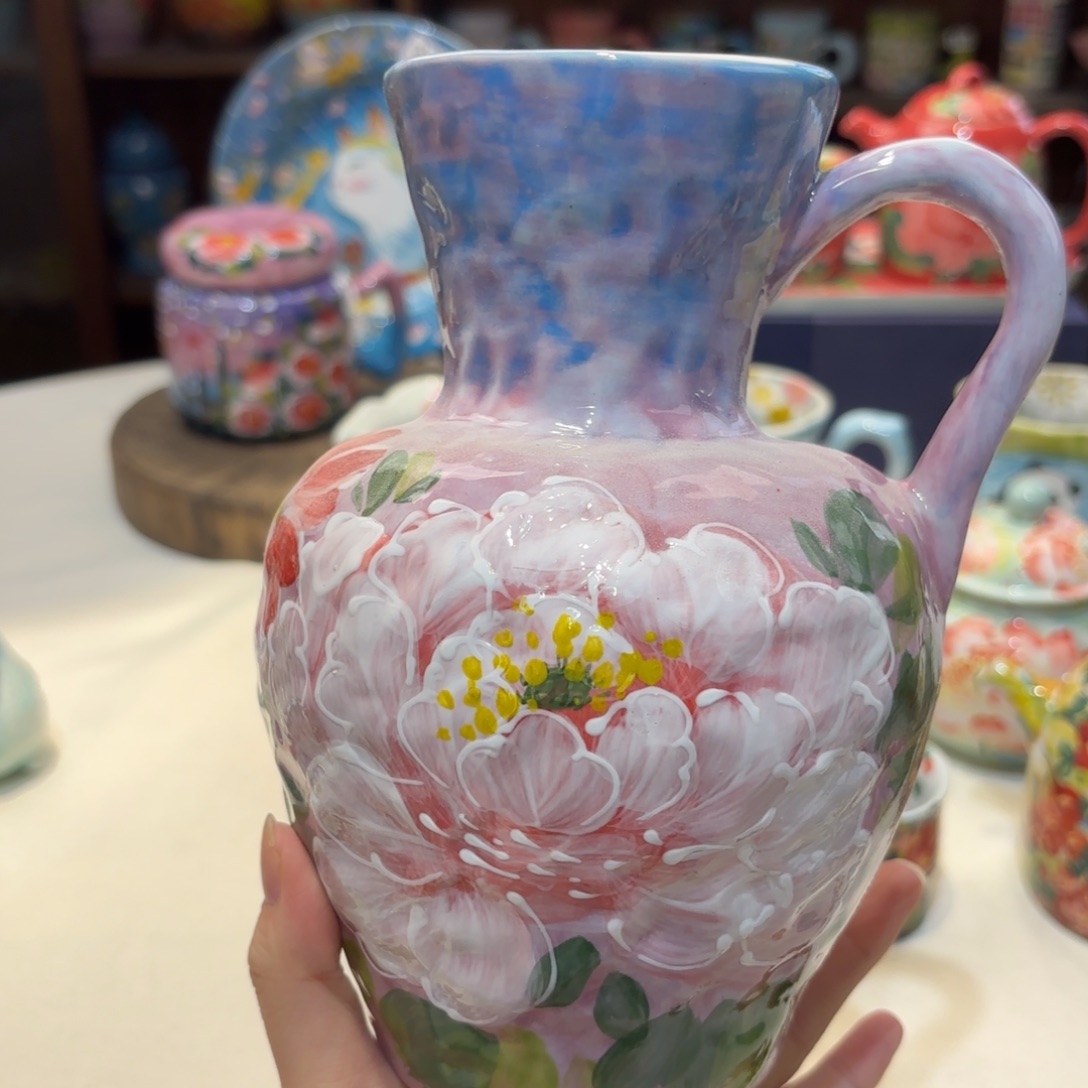 景德镇手绘高温釉下彩陶瓷茶具