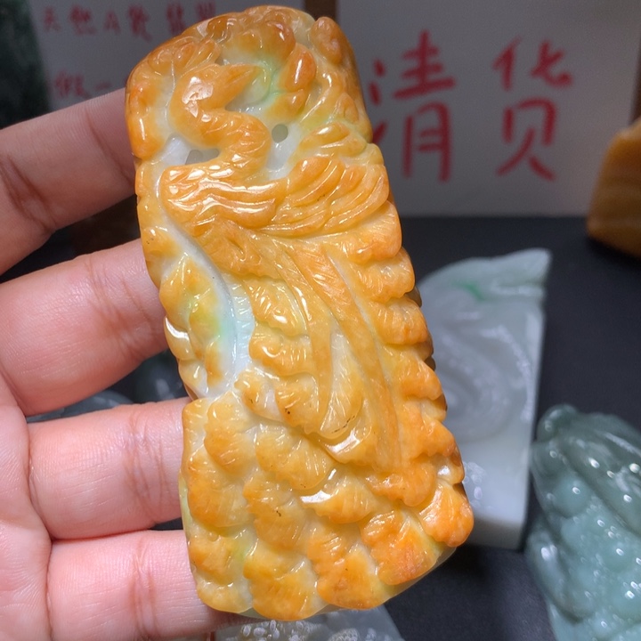 翡翠未镶嵌颈饰保真天然A货翡翠