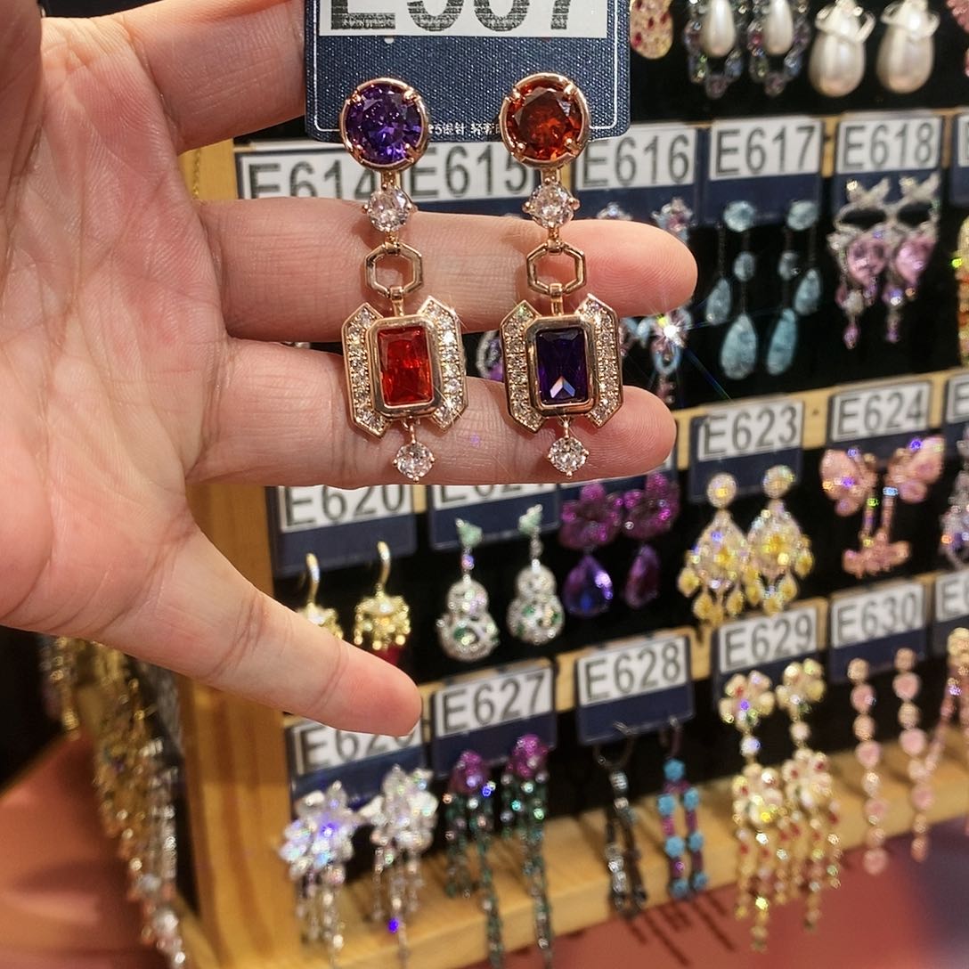 【闪购商品】纯铜925银锆石茜*茜