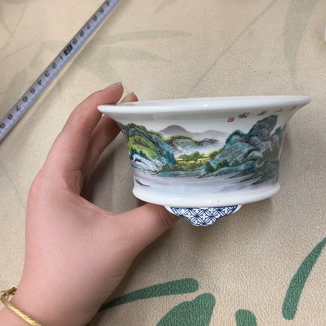 紫砂花盆406号微瑕13/6.5cm