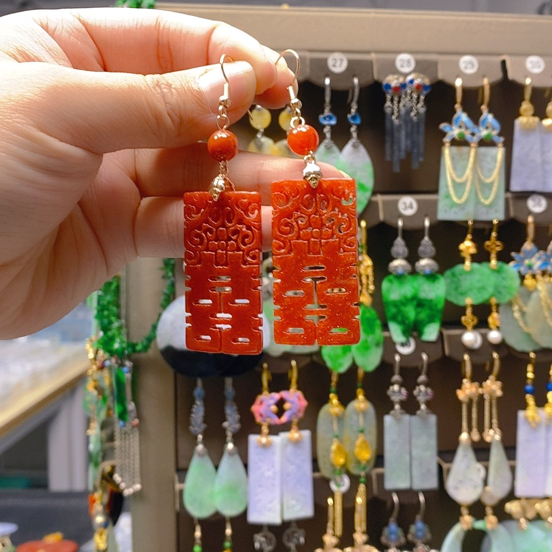 未镶嵌翡翠耳饰翡翠