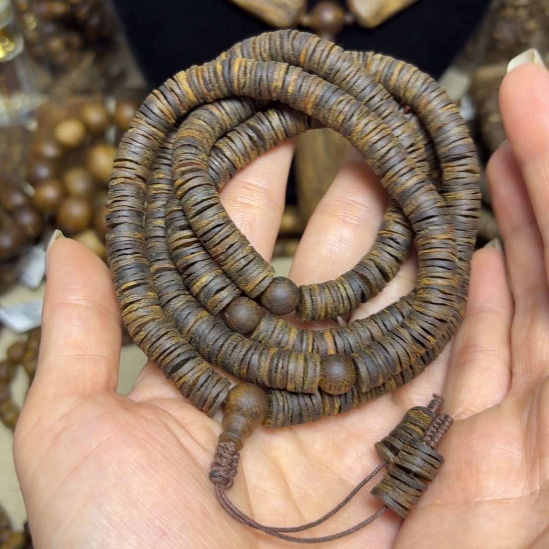 美***.手串沉香皮油沉水老白棋卡8-39克多样性发货一条