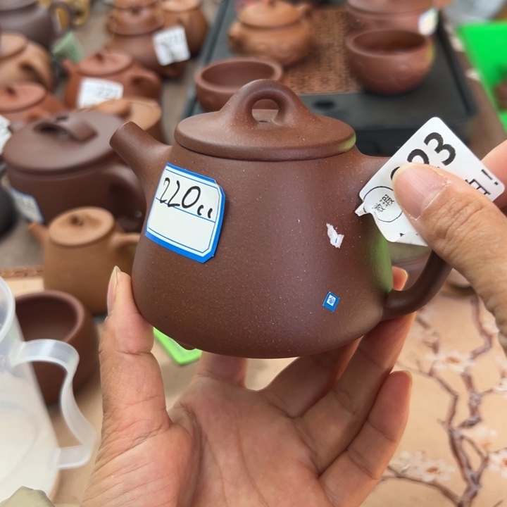 紫砂茶壶底槽清瑕疵220