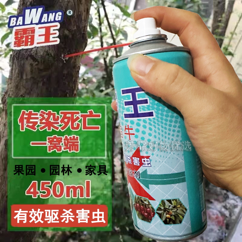 霸王非杀天牛气雾剂钻心虫园林果树木天牛克星白蚁蛀虫树洞杀虫剂