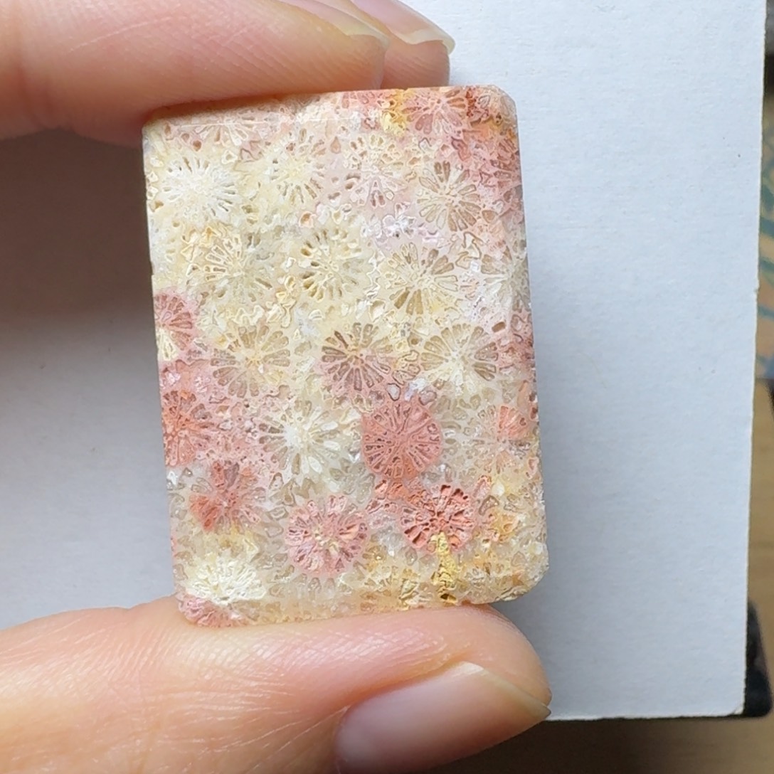 硅化玉粉黄骨骼花未镶嵌