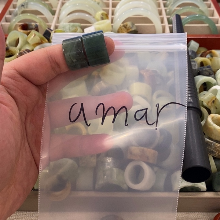 a***r蛇纹石玉未镶嵌戒指