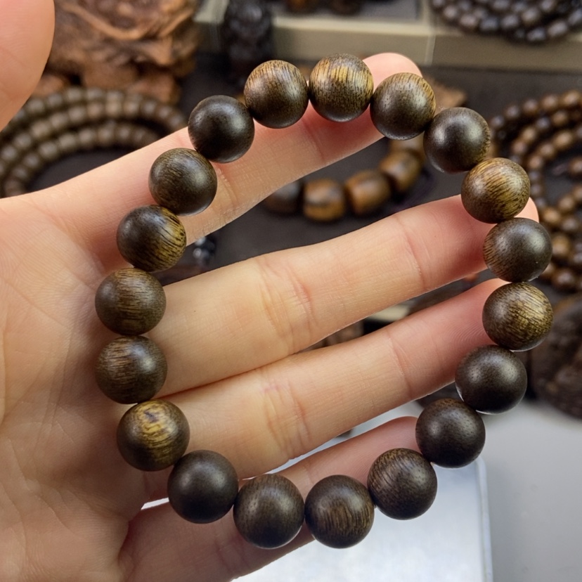 【闪购商品】沉香手串【****】越南芽庄白棋玉化