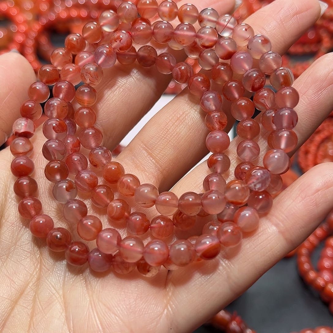 南红玛瑙手链未镶嵌