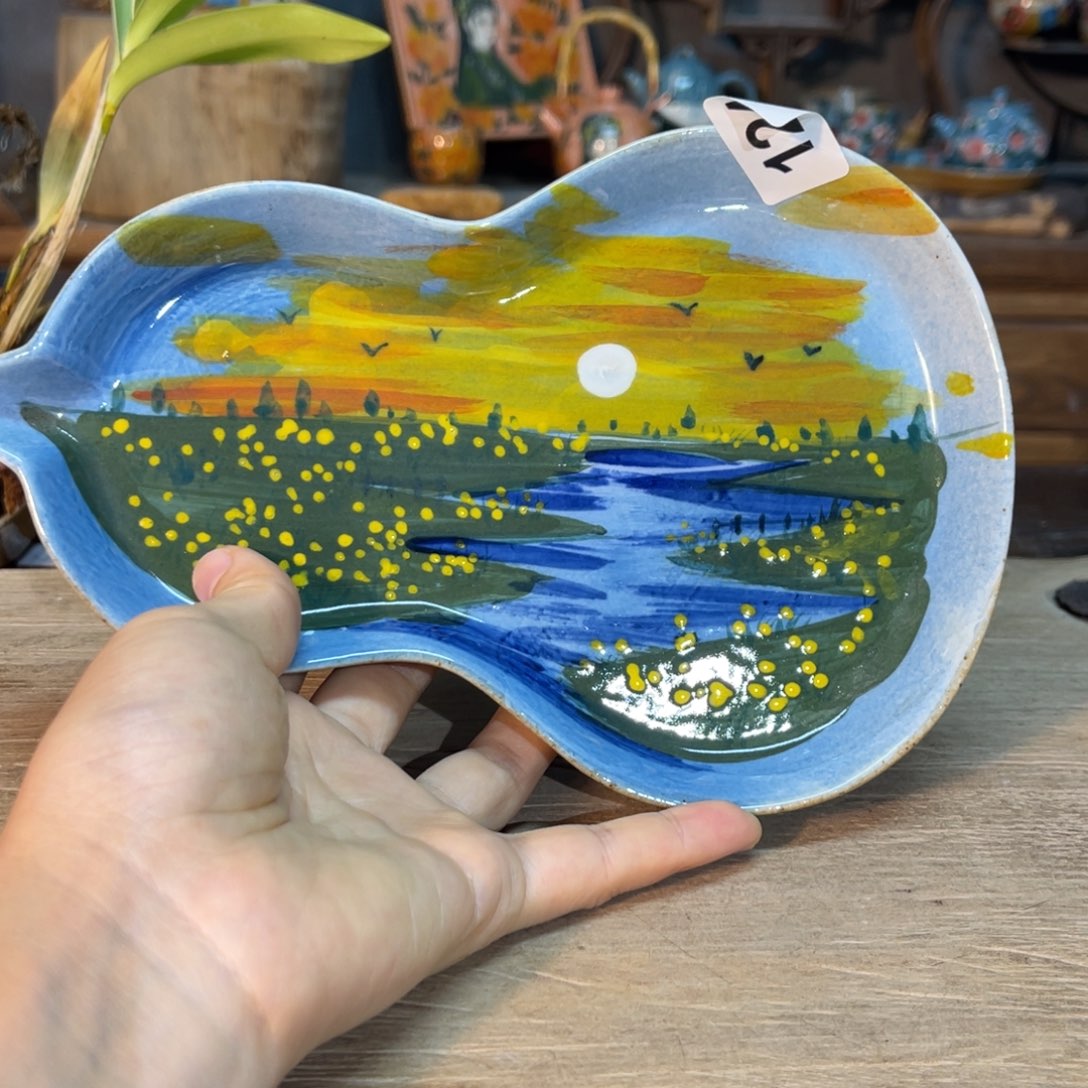 壶素浅陶瓷手工手绘