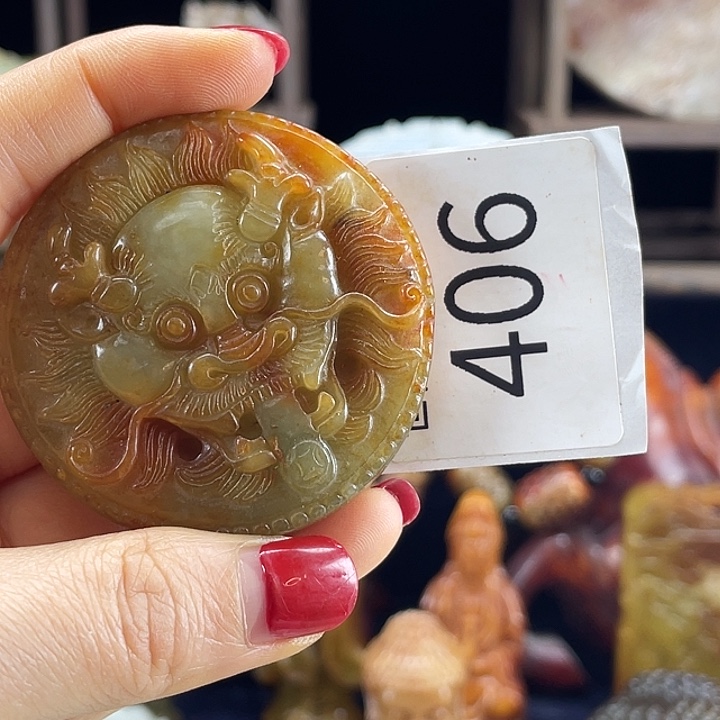 和田玉未镶嵌挂件