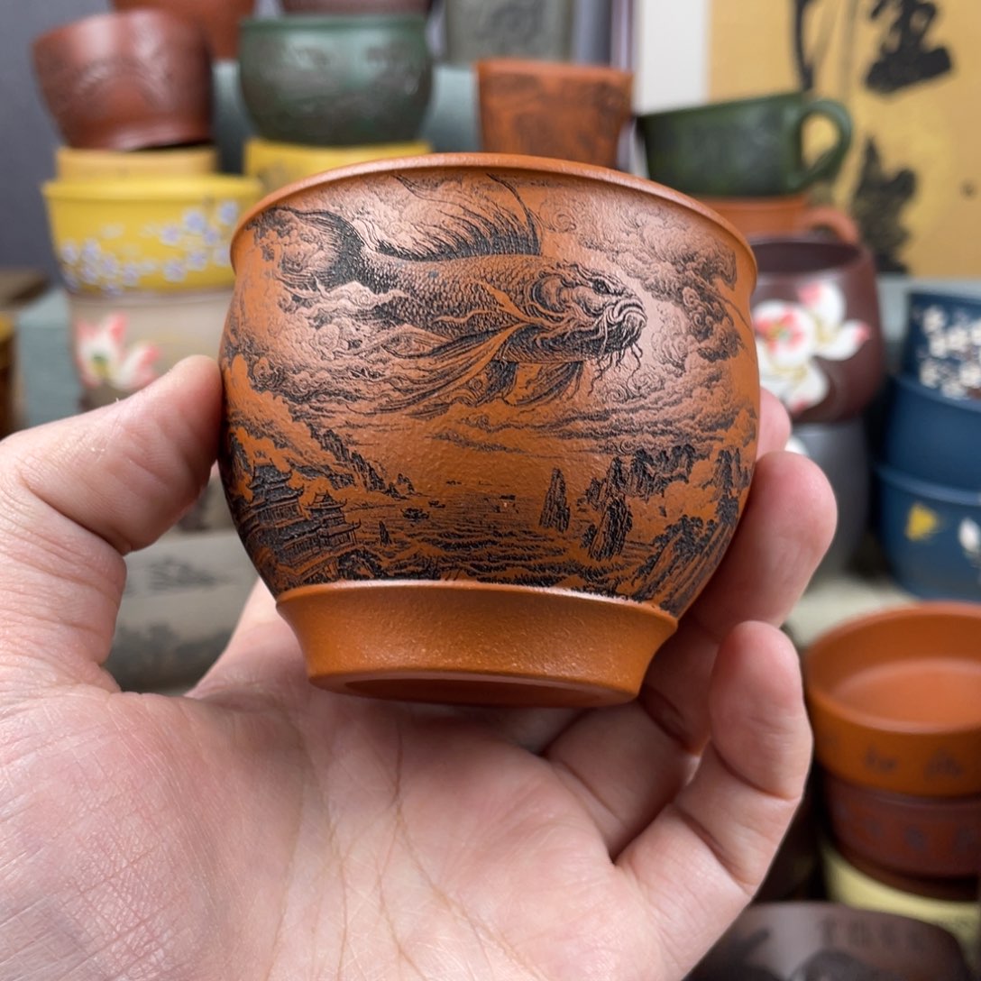 紫砂茶杯紫砂茶杯