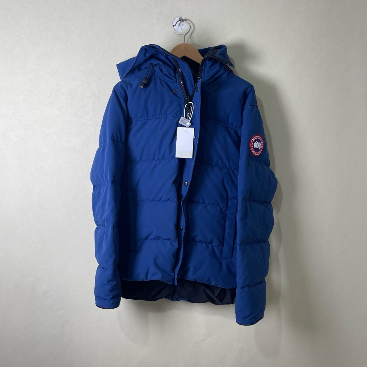 99新 CANADA GOOSE 海军蓝色派克大衣羽绒服/M码/99新/#30