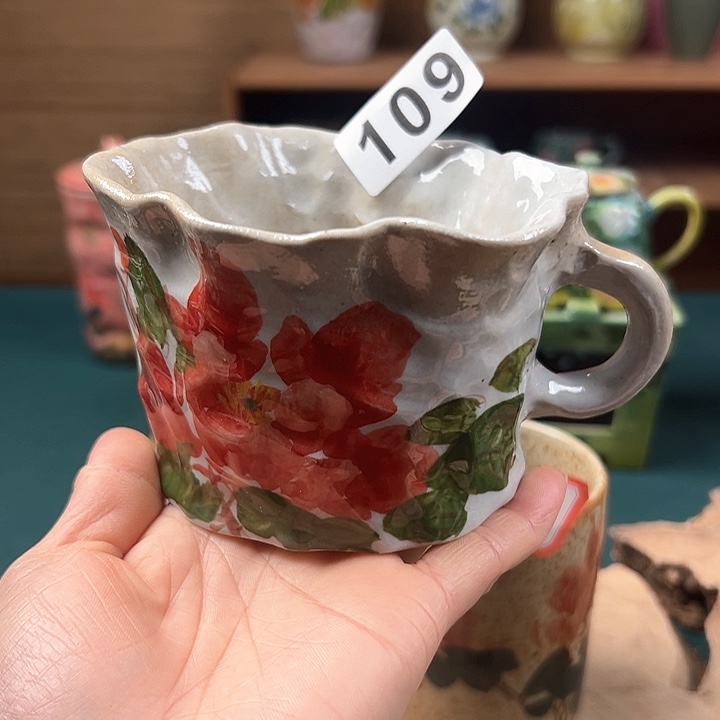 杯景德镇陶瓷手绘作品109