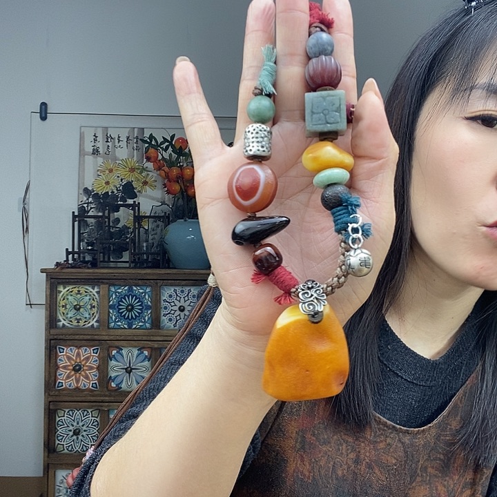 蜜蜡项链未镶嵌项链