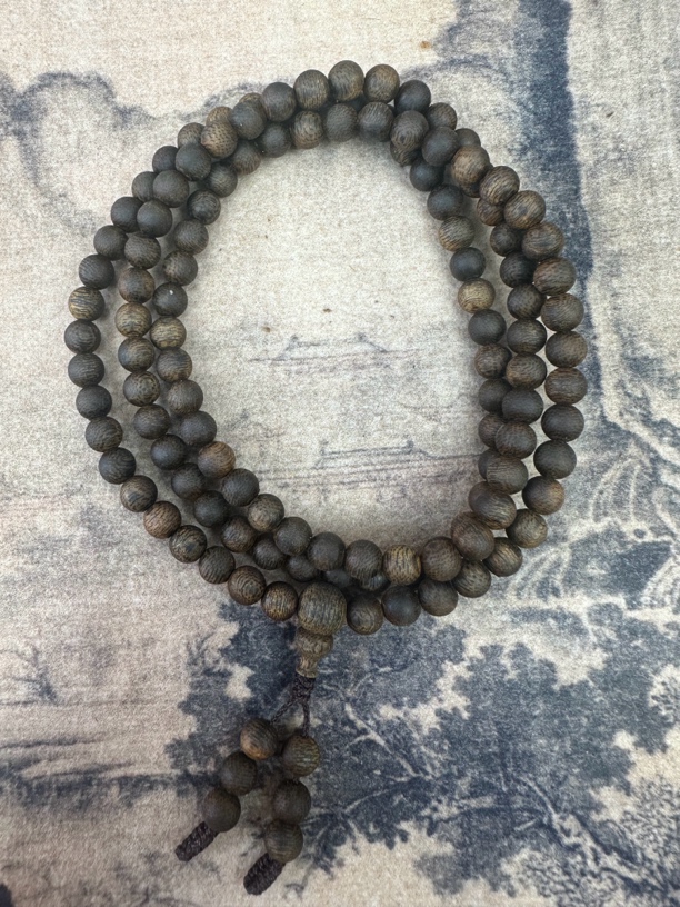 海南绿棋沉水浮多圈手串0.6多样性发一