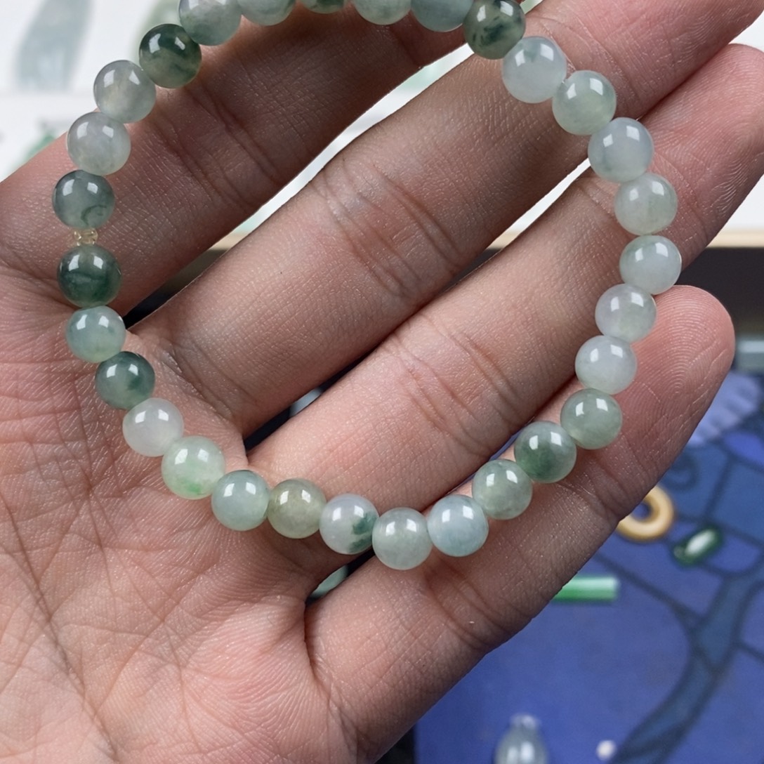 翡翠未镶嵌吊坠(不含链)飘花手串