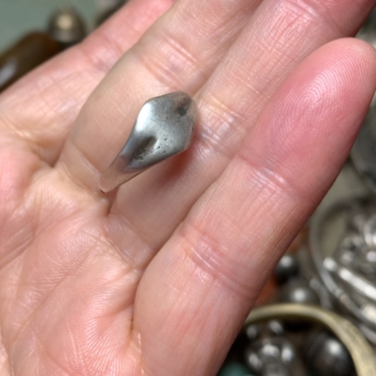 纯银老银饰精美戒指