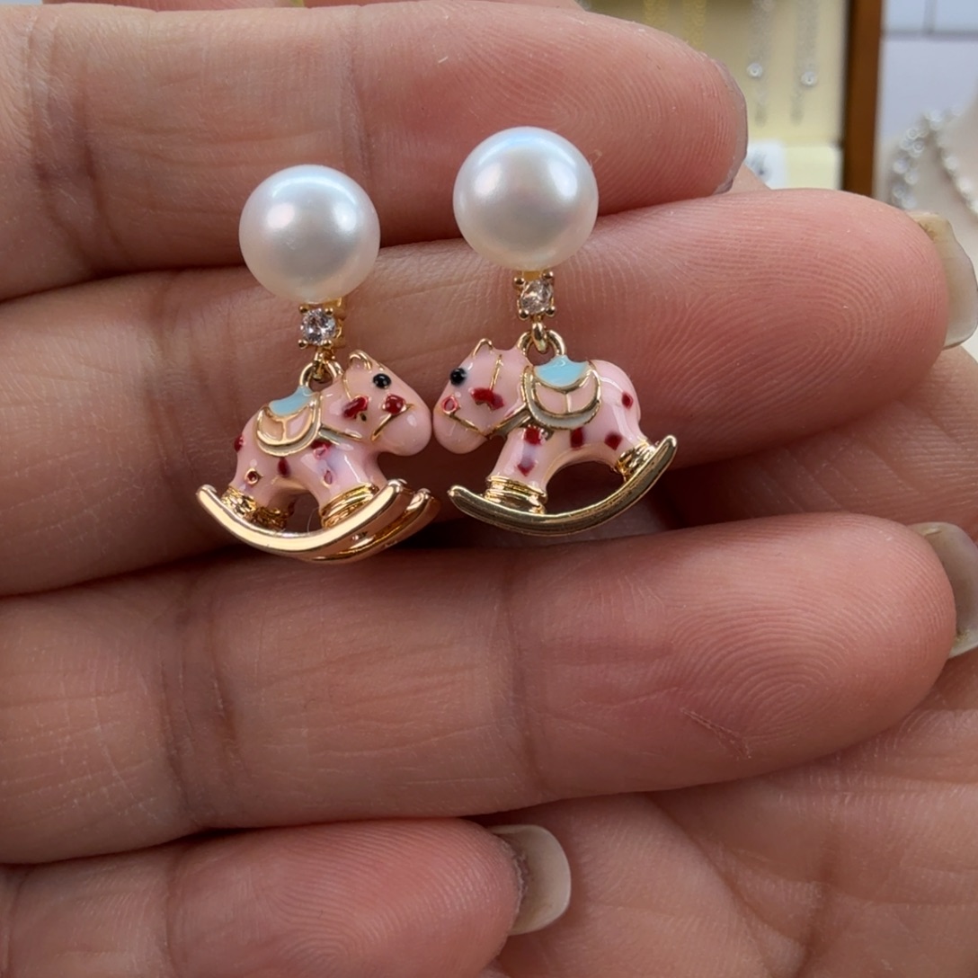 耳饰未镶嵌淡水珍珠