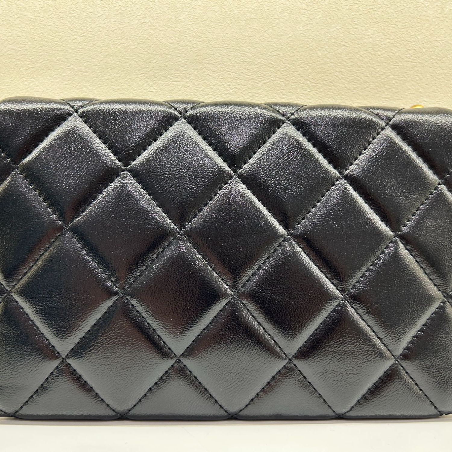  2025新款真皮女菱格晚宴黑色GN021黑色22