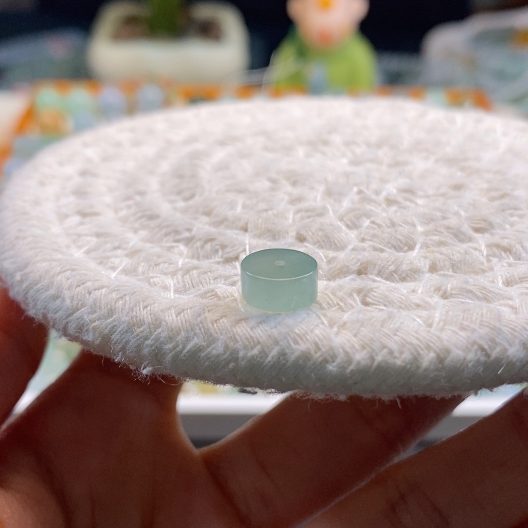 翡翠散珠天然翡翠放漏8.5×4