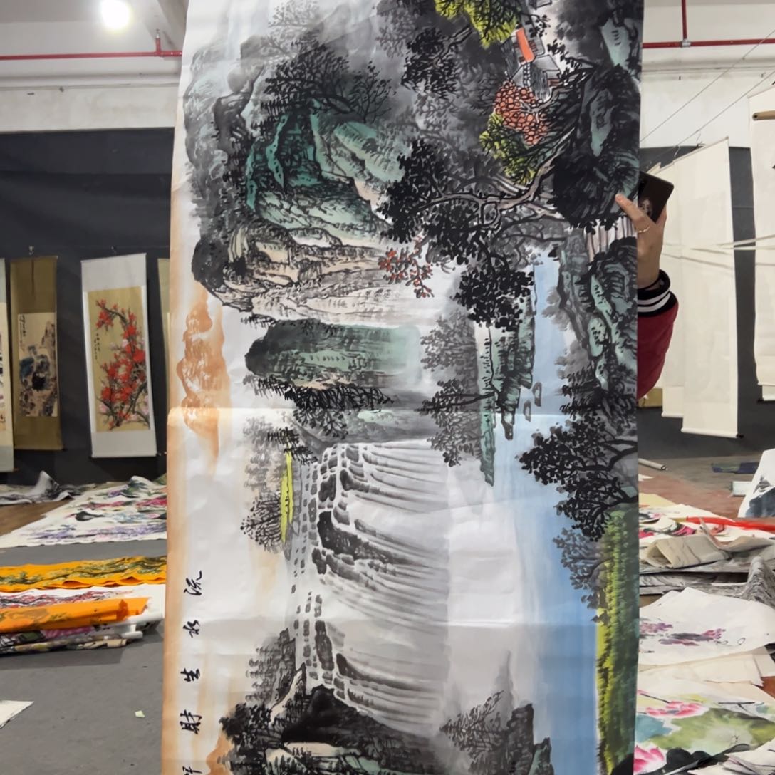 国画国画作品画心一张