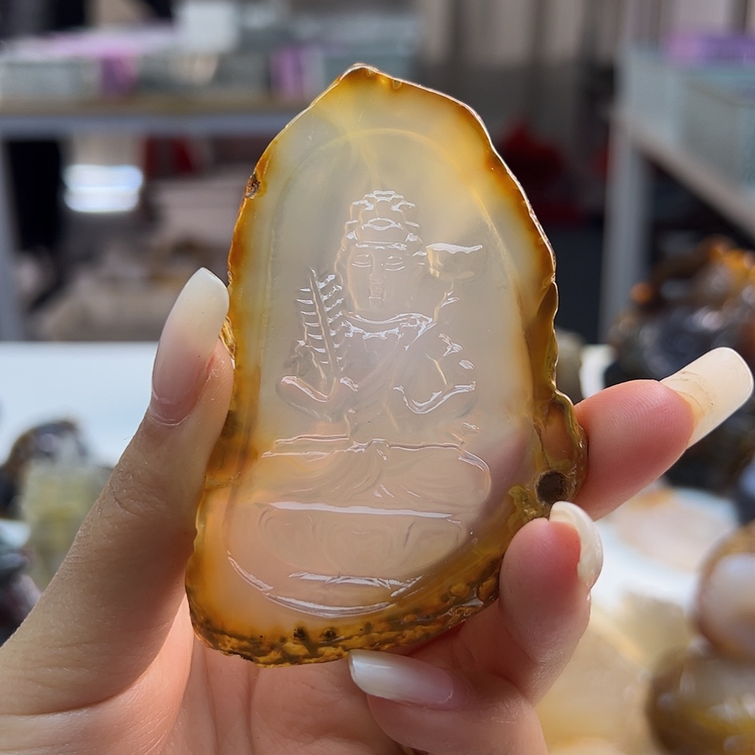 玛瑙/玉髓未镶嵌吊坠(不含链)