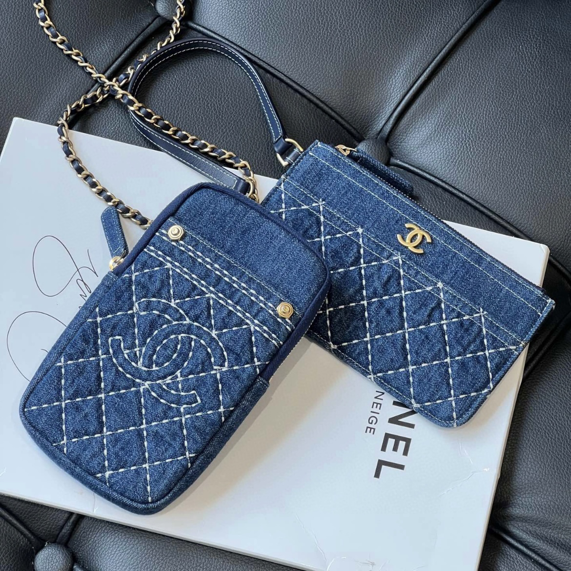 95新 Chanel/香奈儿 多多奢品/香奈儿20早春双子星斜挎包/98新