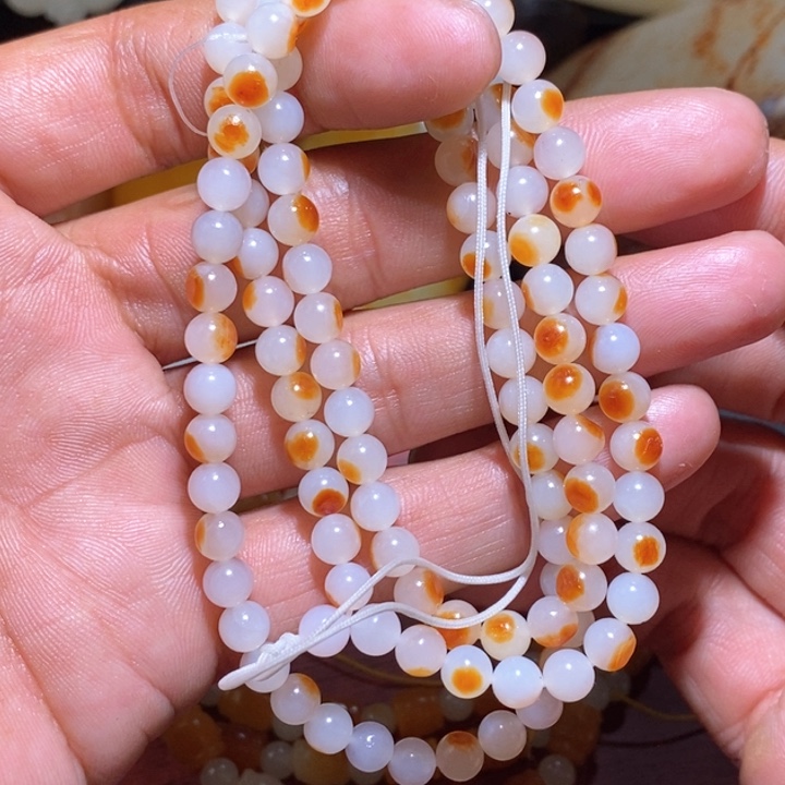 和田玉卡6项链108未镶嵌