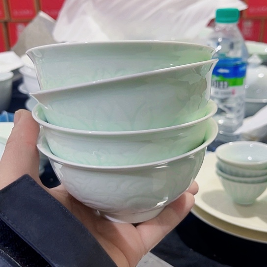 陶摆件景德镇瓷器精品展示碗4.75寸4个