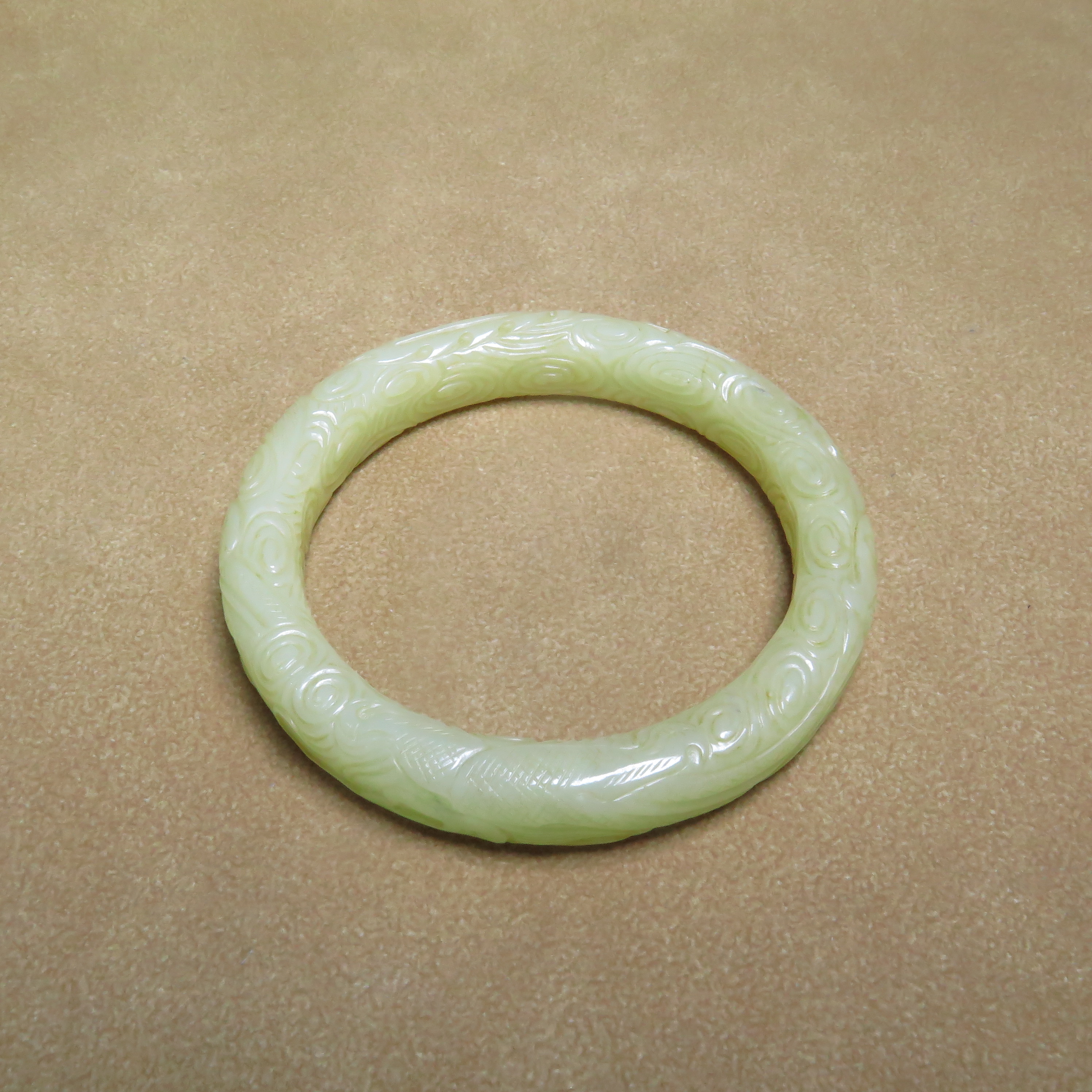 民国龙纹玉镯/MZ508217/和田玉/民族文物