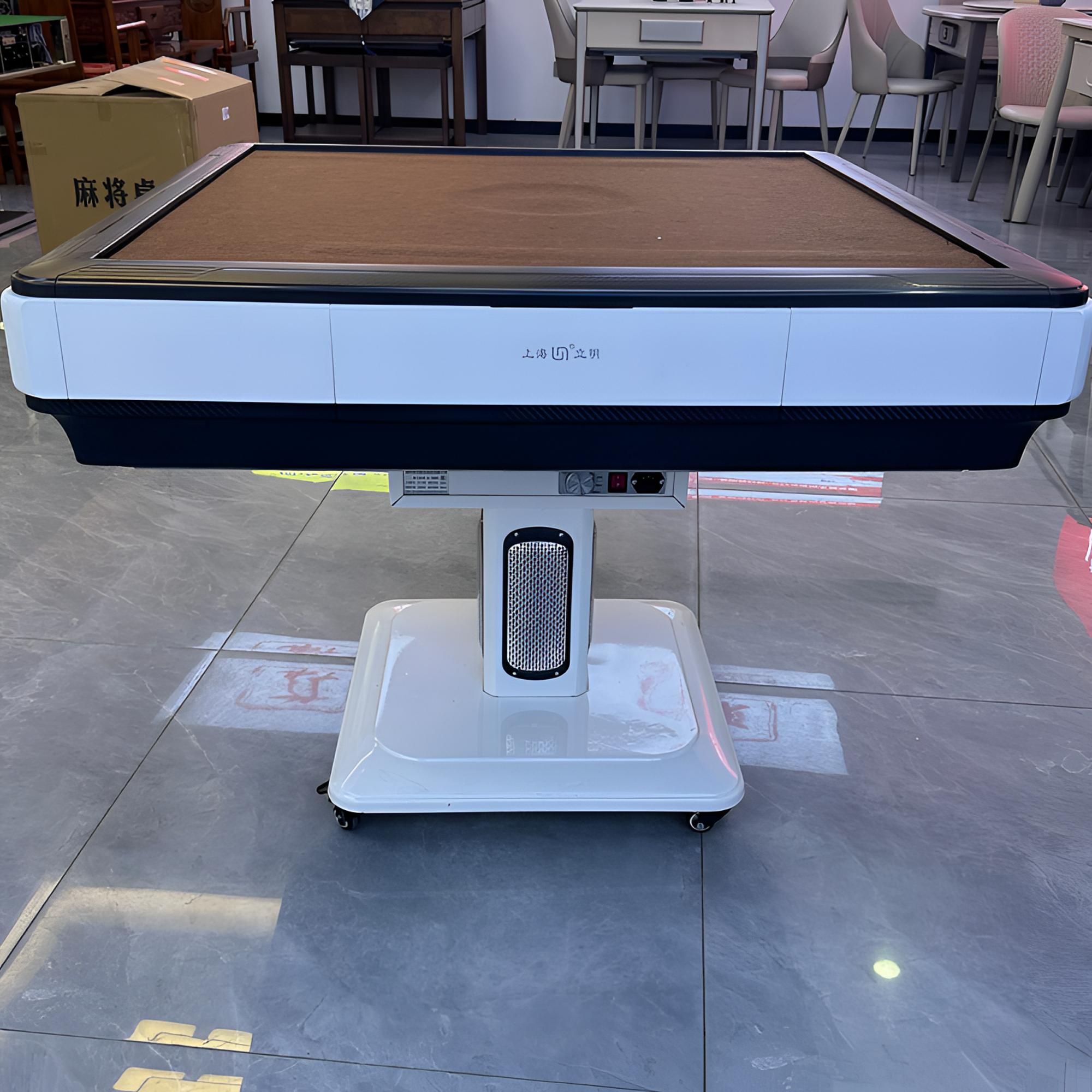 立明全自动麻将机折叠脚取暖家用娱乐棋牌室收纳方便折叠移动