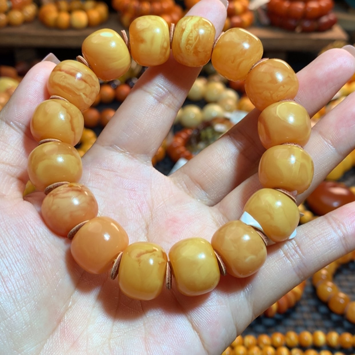 【闪购商品】手串蜜蜡未镶嵌蜜蜡手串