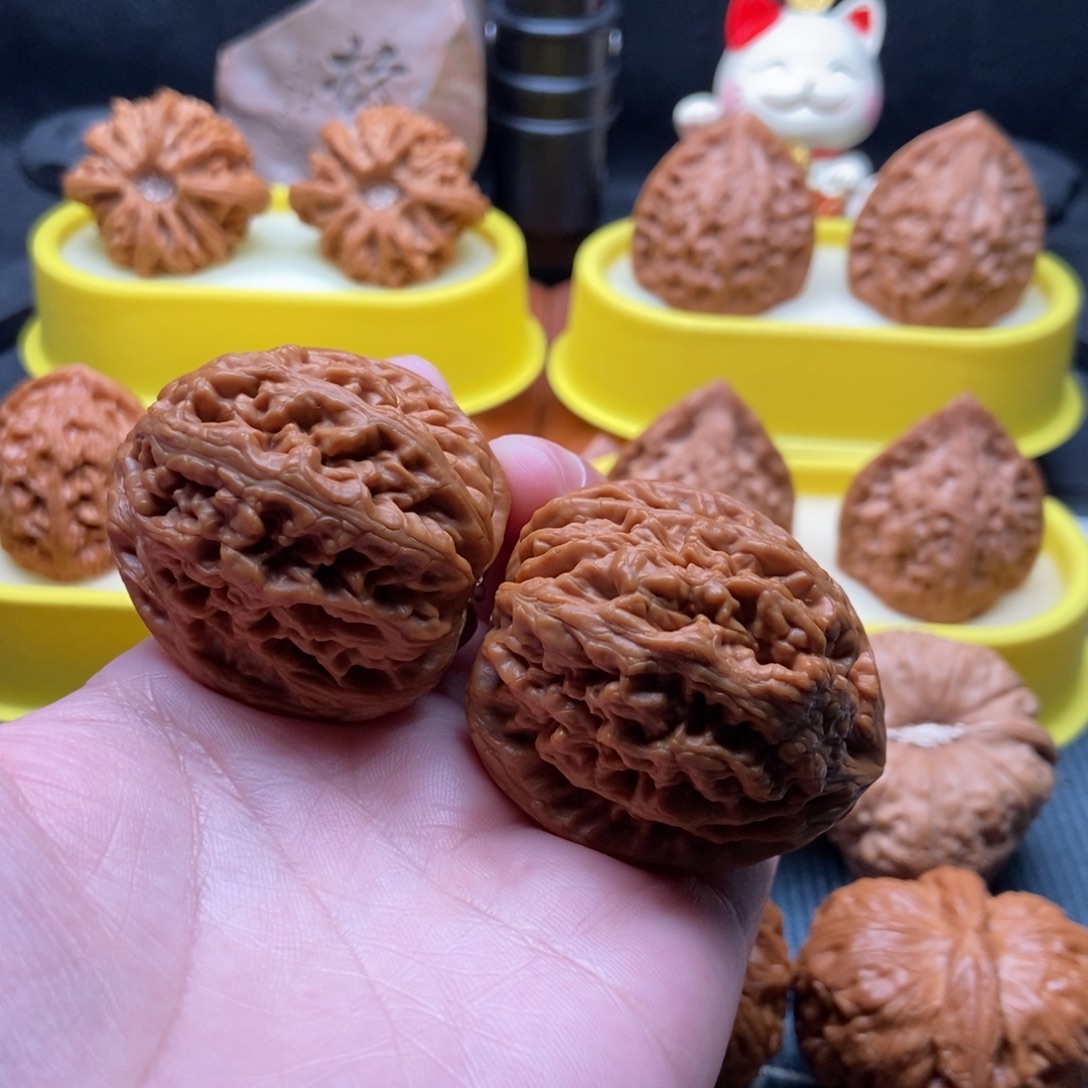 吊坠文玩核桃红锦鲤